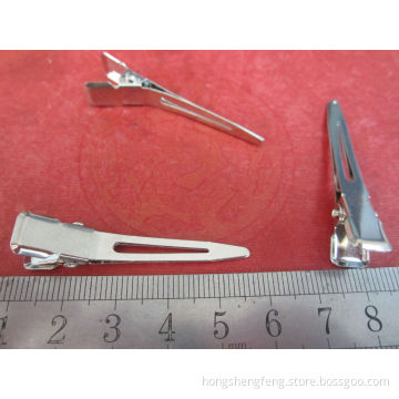 Nickle Free Nickle Color 4.5cm Metal Single Prong Hair Clip